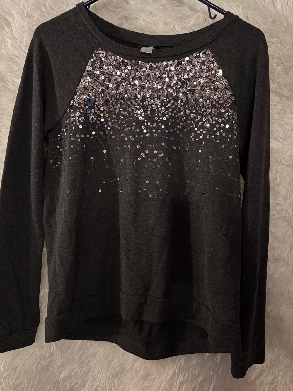 Joe Boxer Sequin Sweater Size Large Junior